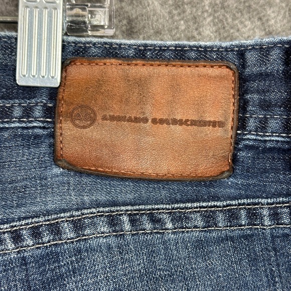 AG Adriano Goldschmied The Protégé Straight Leg Jeans Mens 40x34 Distressed - Picture 8 of 16